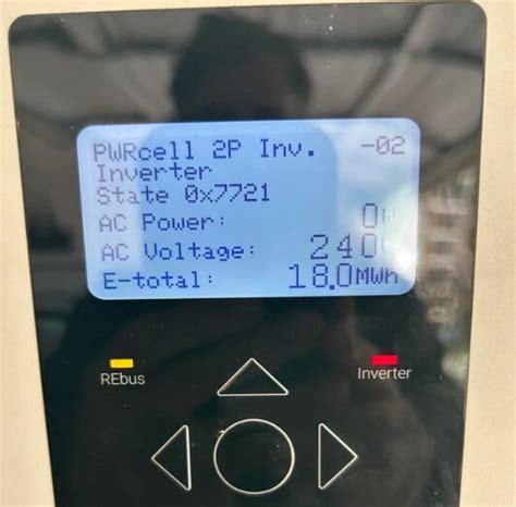 The inverter is tripped. . Error detected on pwrcell 2p inverter